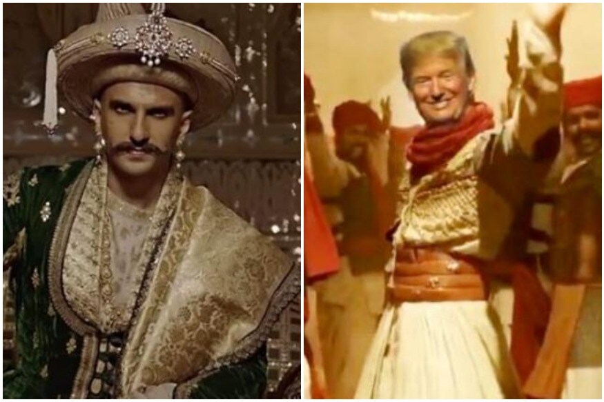 Donald Trump makes a steps into Ranveer Singh Baji Rao Mastani song, Donald Trump, Peshwa Warrior Trump, Donald Trump Ranveer singh, Donald Trump Ranveer singh bajirao mastani malhari song, Donald Trump makes a steps into Ranveer Singh Baji Rao Mastani song, Bollywood News, morphing video, America President Donald Trump, అమెరికా ప్రెసిడెంట్ డొనాల్డ్ ట్రంప్, అమెరికా అధ్యక్షుడు డొనాల్డ్ ట్రంప్,డొనాల్డ్ ట్రంప్ డాన్స్ రణ్వీర్ సింగ్, రణ్వీర్ సింగ్ బాజీరావు మస్తానీ మల్హరీ సాంగ్కు రణ్వీర్ సింగ్ స్టెప్పులు, పేష్వా వారియర్ ట్రంప్, రణ్వీర్ సింగ్ డాన్స్కు ట్రంప్ స్టెప్పులు, బాలీవుడ్ న్యూస్, అమెరికా న్యూస్
