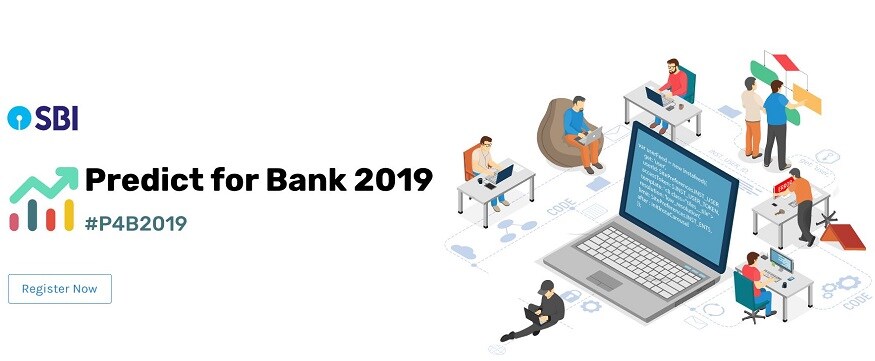 SBI hackathon, SBI Predict for bank 2019, SBI competition, SBI contest, SBI predictive analytics, స్టేట్ బ్యాంక్ ఆఫ్ ఇండియా హ్యాకథాన్, ఎస్బీఐ హ్యాకథాన్, ఎస్బీఐ కాంటెస్ట్, ఎస్బీఐ కాంపిటీషన్