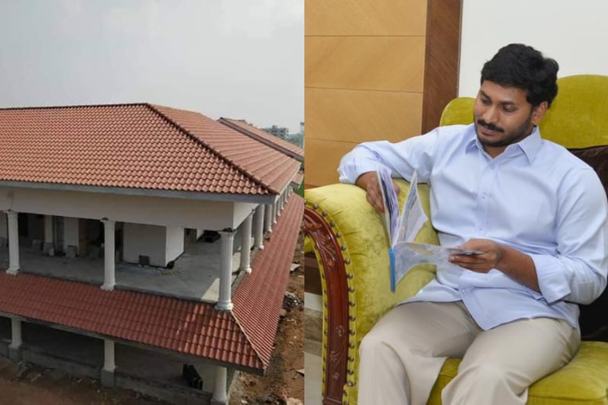 YS Jaganmohan Reddy, Jagan House warming, Jagan house, YS Jagan Tadepalli House, YSR Congress Party office, YSRCP Office Photos, YSRCP office, వైఎస్ జగన్ మోహన్ రెడ్డి, జగన్ గృహప్రవేశం, జగన్ కొత్త ఇల్లు, జగన్ ఇల్లు ఫొటోలు, వైసీపీ ఆఫీసు, వైసీపీ కార్యాలయం