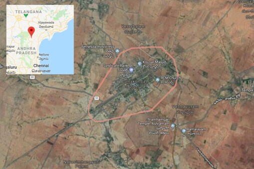 దొనకొండ మ్యాప్ (Image : Google  Maps)