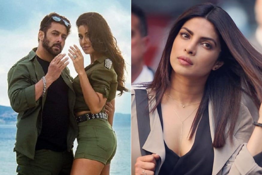 Salman Khan Satires on Hot actress Priyanka Chopra in Bharat movie promotions pk.. సల్మాన్ ఖాన్ సైలెంట్గా కనిపిస్తుంటాడు కానీ పైకి కనిపించేంత అమాయకుడు మాత్రం కాదు. కావాల్సిన సమయంలో పేలిపోయే పంచులు వేస్తుంటాడు. ఇప్పుడు కూడా ఇదే చేసాడు కండల వీరుడు. సాధారణంగా సెటైర్లు వేయడంలో ముందుంటాడు సల్మాన్. bharat movie,bharat movie twitter,salman khan bharat movie,salman khan twitter,salman khan priyanka chopra,salman khan katrina kaif,salman khan movies,salman khan satires on priyanka chopra,salman khan bharat movie promotions,hindi cinema,సల్మాన్ ఖాన్,సల్మాన్ ఖాన్ ప్రియాంక చోప్రా,భారత్ సినిమా ప్రమోషన్స్,సల్మాన్ ఖాన్ కత్రినా కైఫ్,హిందీ సినిమా