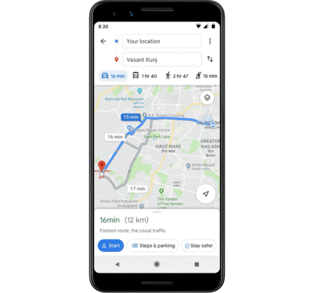 Google Maps, Stay Safer feature, Google Maps new feature, Google maps Get off-route alerts, Google Maps share live trip, Google Maps safety features, గూగుల్ మ్యాప్స్, స్టే సేఫర్ ఫీచర్, గూగుల్ మ్యాప్స్ కొత్త ఫీచర్, గూగుల్ మ్యాప్స్ షేర్ లైవ్ ట్రిప్, గూగుల్ మ్యాప్స్ గెట్ ఆఫ్ రూట్ అలర్ట్స్, గూగుల్ మ్యాప్స్ సేఫ్టీ ఫీచర్స్