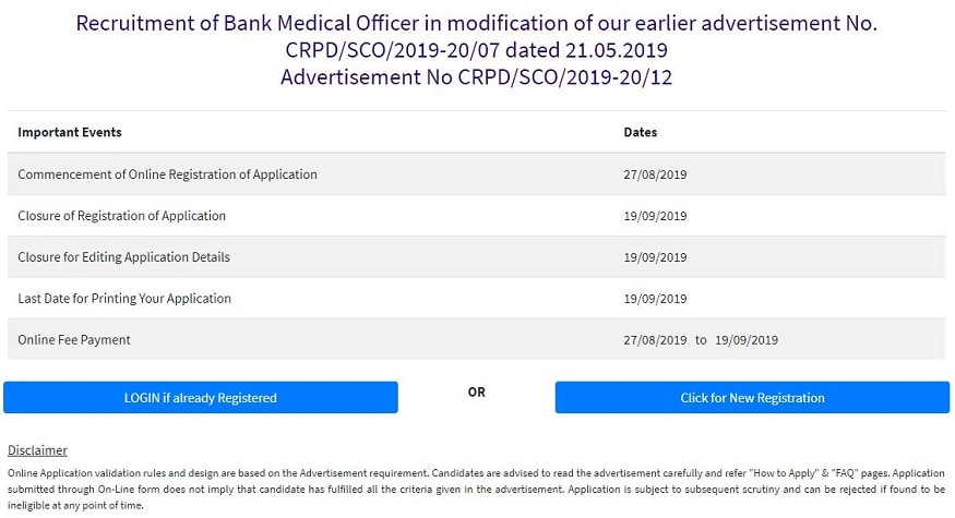 SBI Recruitment 2019, SBI Bank Medical Officer Recruitment 2019, SBI BMO posts, SBI jobs, SBI career, sbi job vacancies, ఎస్‌బీఐ రిక్రూట్‌మెంట్ 2019, ఎస్‌బీఐ బ్యాంక్ మెడికల్ ఆఫీసర్ రిక్రూట్‌మెంట్, ఎస్‌బీఐ బీఎంఓ పోస్ట్స్, ఎస్‌బీఐ ఉద్యోగాలు, ఎస్‌బీఐ జాబ్స్, ఎస్‌బీఐ కెరీర్