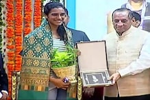 PICS: రాజ్‌భవన్‌లో పీవీ సింధుకు గవర్నర్ నరసింహన్ సన్మానం