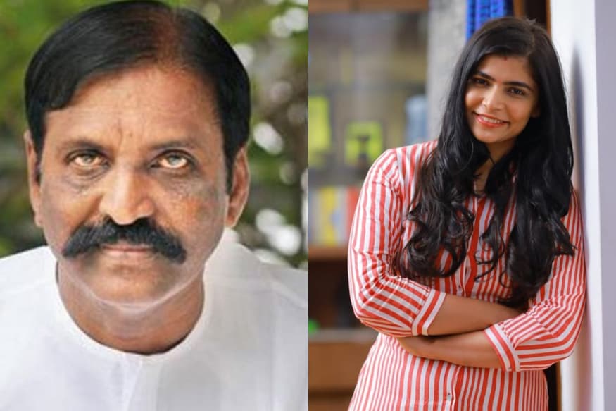 తమిళ రచయిత వైరముత్తు, సింగర్ చిన్మయి Photo : Instagram