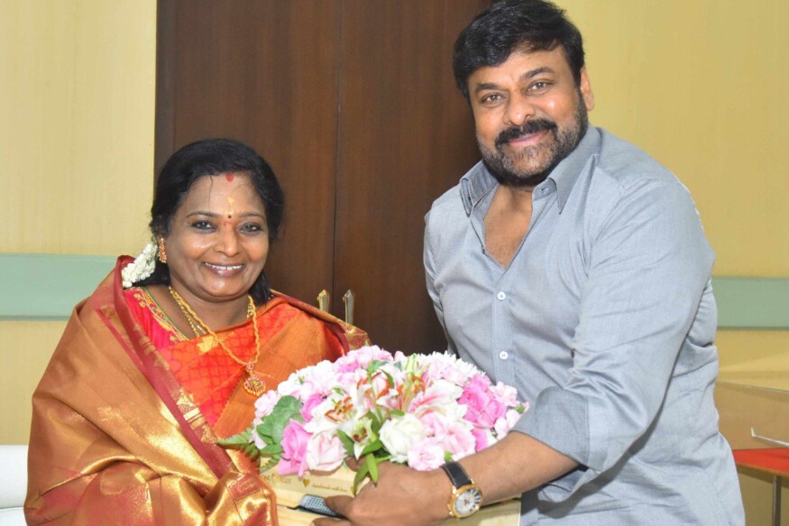 తెలంగాణ గవర్నర్ తమిళిసై సౌందర్ రాజన్తో చిరంజీవి భేటి (Whatsup/Photo)
