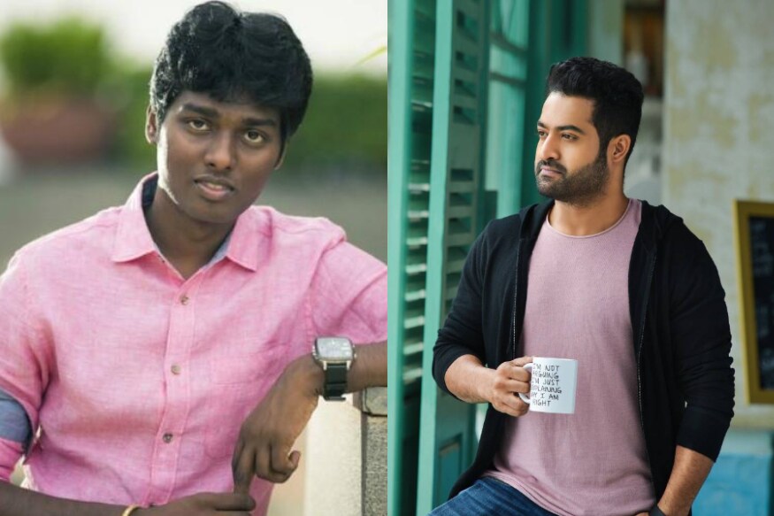 Jr NTR next movie confirmed with blockbuster director Atlee and he hints about movie pk ఎన్టీఆర్ ప్రస్తుతం RRR సినిమాతో బిజీగా ఉన్నాడు. ఇది పూర్తయ్యే వరకు ఈయన తర్వాతి సినిమాపై ఫోకస్ చేయడం కష్టమే. ఇప్పుడు ఈయన తర్వాతి సినిమా ఏంటనేది క్లారిటీ వచ్చేసింది. jr ntr new movie,jr ntr next movie,jr ntr new movie updates,jr ntr and atlee movie news,jr ntr upcoming movie to be with atlee,jr ntr atlee,ntr atlee movie,jr ntr atlee kumar movie,jr ntr next movie updates,jr ntr upcoming movie,director atlee superb words about jr ntr greatness,atlee kumar,atlee,bigil movie,bigil movie release,vijay bigil movie,vijay atlee,jr ntr atlee,jr ntr atlee movie,jr ntr atlee movie sets,jr ntr rrr,rrr movie shooting,rrr movie ram charan jr ntr,atlee next movie,అట్లీ,జూనియర్ ఎన్టీఆర్ అట్లీ,తెలుగు సినిమా,అట్లీ విజిల్,విజయ్ అట్లీ,