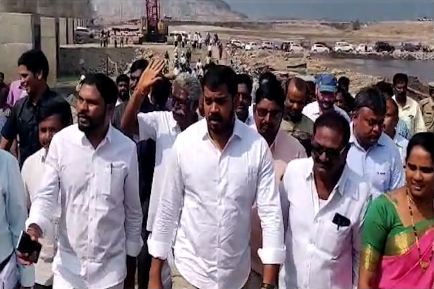 Video: పోలవరం ప్రాజెక్టును పరిశీలించిన ఏపీ మంత్రి అనిల్, Ap irrigation Minister Anil kumar visit Polavaram project