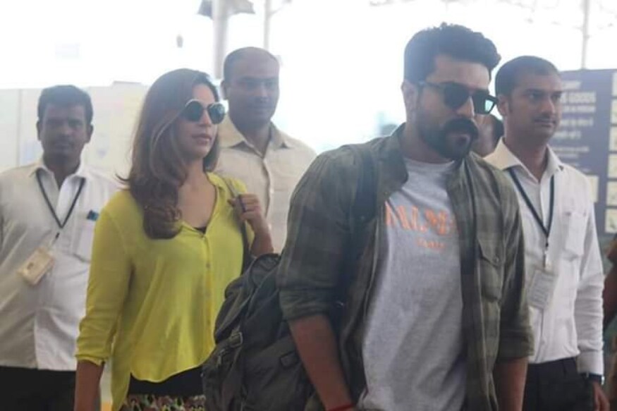 Ram Charan new look goes viral in social media and spotted with his wife in airport pk రామ్ చరణ్ ప్రస్తుతం RRR సినిమాతో బిజీగా ఉన్నాడు. ఈ చిత్ర షెడ్యూల్ ఓ అడవిలో వేగంగా జరుగుతుంది. చాలా సెక్యూరిటీ మధ్య రాజమౌళి అక్కడ కీలకమైన సన్నివేశాలు చిత్రీకరిస్తున్నాడు. ఈ మధ్యే ఎన్ని.. ram charan,upasana kamineni,ram charan facebook,ram charan twitter,ram charan instagram,ram charan upasana konidela,telugu cinema,rrr movie,rrr movie shooting,rrr shooting,రామ్ చరణ్,రామ్ చరణ్ ఉపాసన,రామ్ చరణ్ ఉపాసన కొణిదెల,ఆర్ఆర్ఆర్ సినిమా షూటింగ్,తెలుగు సినిమా