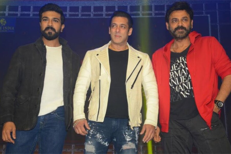  సీనియర్ హీరో వెంకటేష్, రామ్ చరణ్‌లతో సల్మాన్ ప్రత్యేక అనుబంధం . ఇక సల్మాన్ ఖాన్ నటించిన ‘ప్రేమ్ రతన్ ధన్ పాయో’ మూవీ తెలుగు వెర్షన్‌కు రామ్ చరణ్ డబ్బింగ్ చెప్పారు. ఈయన నటిస్తోన్న ‘కిసీ కా భాయ్ కిసీ కా జాన్’ సినిమాలో వెంకటేష్‌తో కలిసి నటిస్తున్నారు.  (Twitter/Photo)