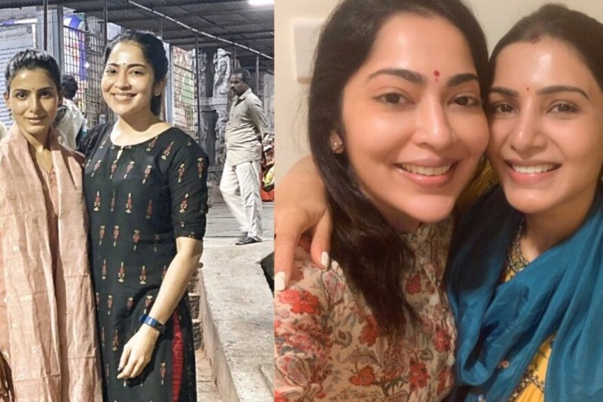 Samantha Akkineni visited Tirumala by Walking from Alipiri steps way with her friend RJ Ramya pk పెళ్లి తర్వాత కూడా వరస సినిమాలు చేస్తూ బిజీగా ఉంది సమంత అక్కినేని. 96 సినిమాను పూర్తి చేసి ప్రస్తుతం ఫ్యామిలీ మెన్ 2 షూటింగ్‌లో బిజీగా ఉంది సమంత. ఈ వెబ్ సిరీస్ చిత్రీకరణలో కాస్త గ్యాప్ దొరకడంతో.. samantha akkineni,samantha akkineni twitter,samantha akkineni instagram,samantha akkineni tirumala,samantha akkineni visited tirumala,samantha akkineni rj ramya,samantha akkineni the family men 2 shooting,samantha akkineni alipiri to tirumala steps,samantha akkineni in tirupati,samantha akkineni majili movie,samantha akkineni tirumala steps,telugu cinema,సమంత అక్కినేని,సమంత అక్కినేని తిరుమల,సమంత అక్కినేని కాలి నడకన దర్శనం,అలిపిరి నుంచి తిరుమలకు సమంత అక్కినేని,తెలుగు సినిమా