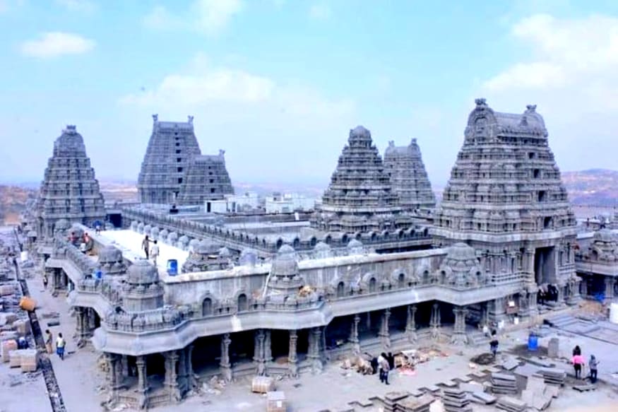 Yadadri : తుది మెరుగులు దిద్దుకుంటున్న యాదాద్రి ఆలయం
