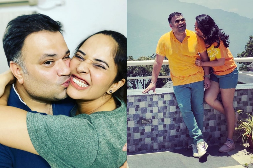 భర్తతో అనసూయ భరద్వాజ్ ఫోటోలు (anasuya bharadwaj/Twitter)