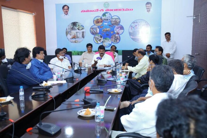 సినిమా పెద్దలతో మంత్రి తలసాని భేటీ (talasani srinivas yadav)