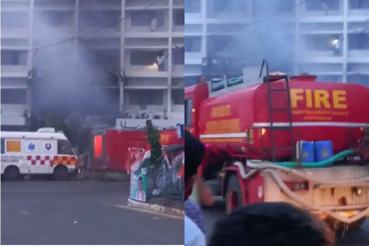 vijayawada, corona virus, fire accident, covid centre, fire engines, ap news, telugu news, విజయవాడ, అగ్నిప్రమాదం, కొవిడ్ కేంద్రం, మంటలు, ఫైర్ సిబ్బంది, ఏపీ న్యూస్,