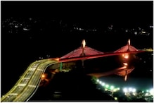 Durgam Cheruvu Cable Bridge: హైదరాబాద్‌లో దుర్గం చెరువు కేబుల్ బ్రిడ్జి అందాలు