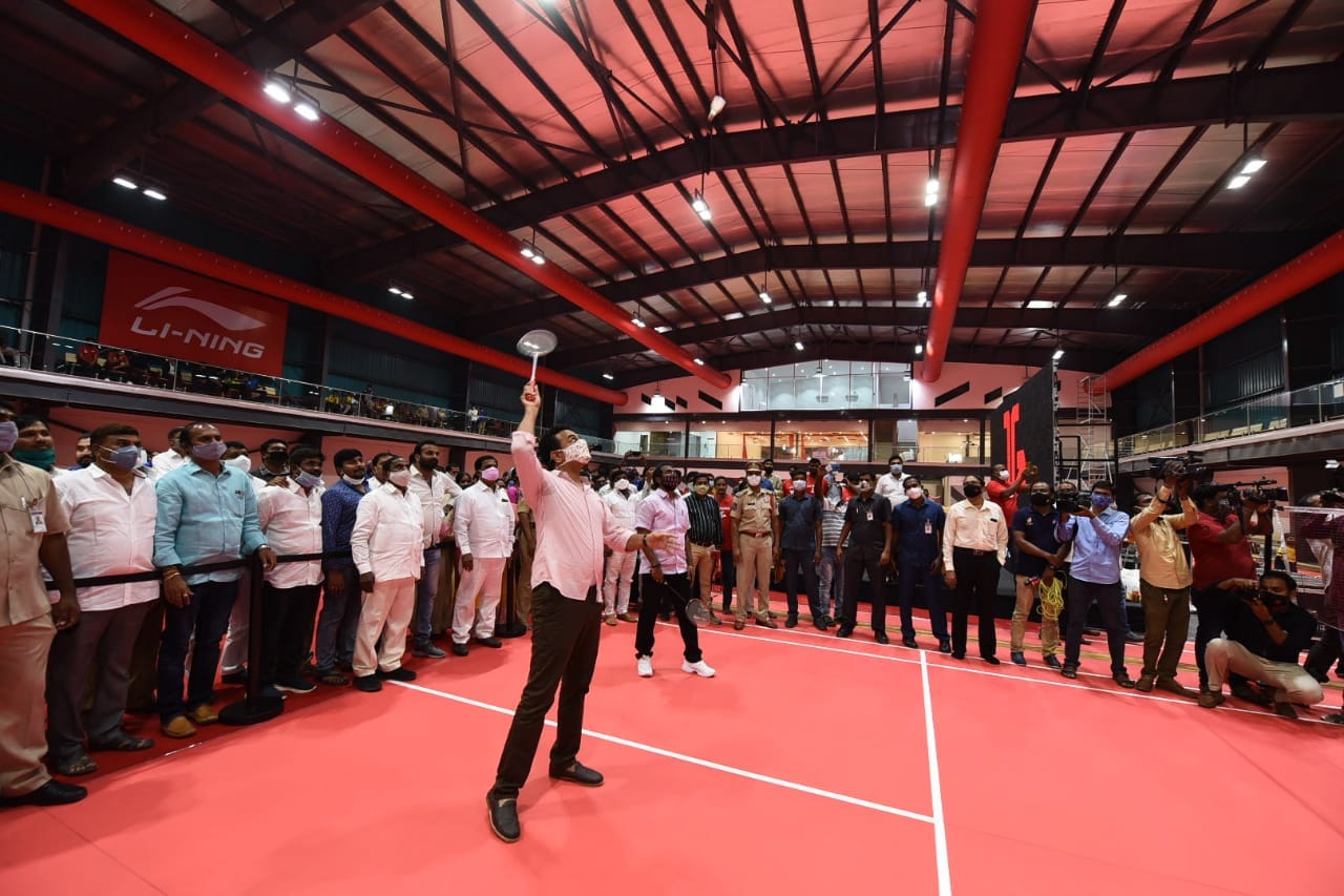 News18 Telugu - Minister KTR Inaugurated Jwala Gutta ...