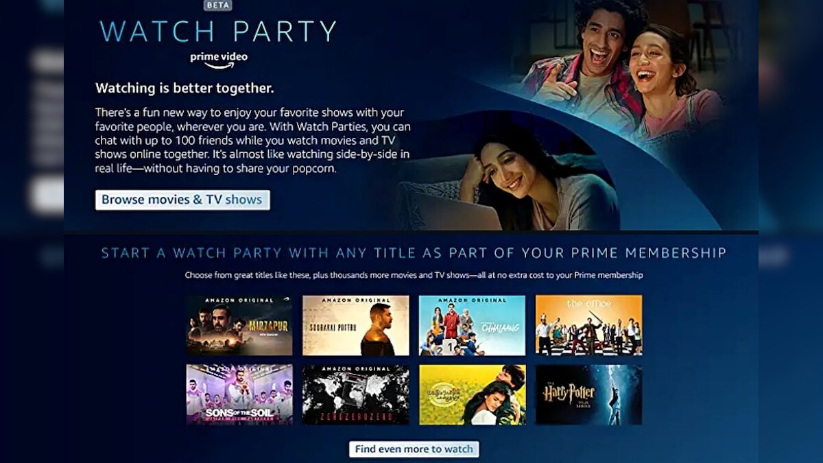 Amazon Prime Video launches watch party feature in India for group