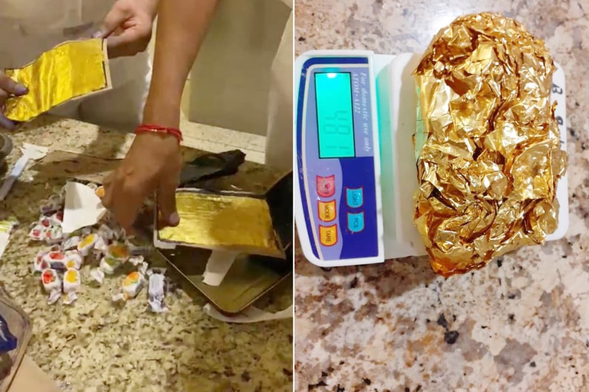 Gold Smuggling, mumbai airport, 481 grams gold foil, passenger from Dubai, gold case, crime case, mumbai news, బంగారం స్మగ్లింగ్, గోల్డ్ స్మగ్లింగ్, బంగారం అక్రమ రవాణా, గోల్డ్ రేట్, గోల్డ్ ధరలు, బంగారం ధరలు,
