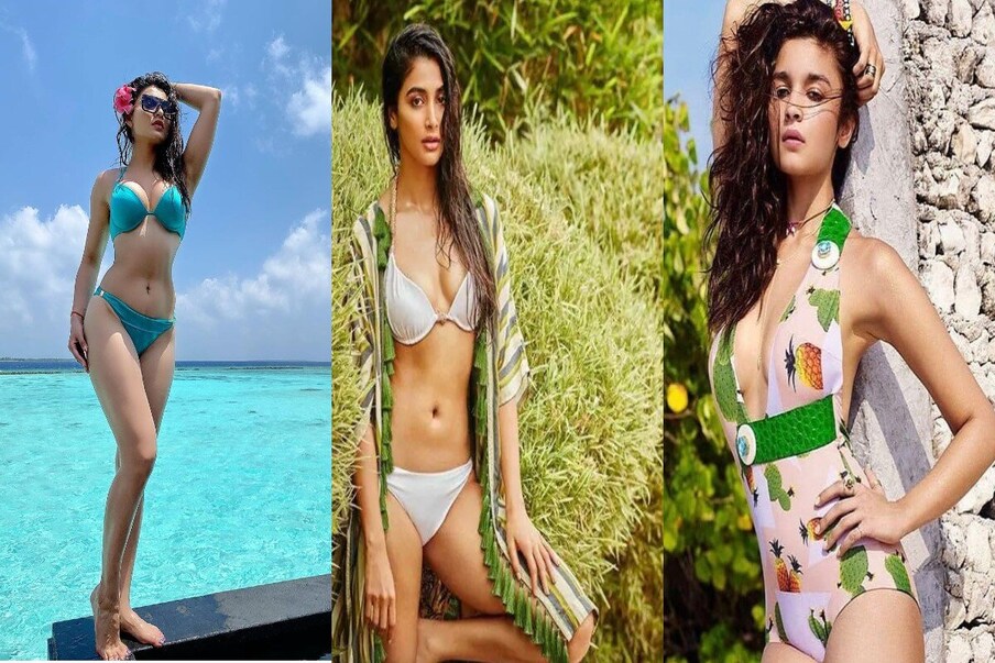  నటీమణులు ఊర్వశి రౌతెలా, పూజా హెగ్డే, అలియా భట్‌లకు ఉన్న ఫ్యాన్ ఫాలోయింగ్ గురించి అందరికి తెలిసిందే. సోషల్ మీడియాలో యాక్టివ్‌గా ఉండే ఈ ముద్దుగుమ్మలు తమ ఫొటోలను రెగ్యూలర్‌గా షేర్ చేస్తుంటారు. కొన్ని సందర్భాల్లో ట్రెడిషినల్ లుక్‌లో దర్శనమిస్తే.. మరి కొన్ని సందర్భాల్లో హాట్‌ లుక్స్‌తో అభిమానుల మతి పొగుడుతున్నారు. హాట్‌ హాట్‌గా బికినీల్లో మతిపొగెట్టేలా ఉన్నా.. ఈ ముగ్గురు భామల ఫొటోలపై మీరు లుక్కేయండి.. (Image-Instagram)