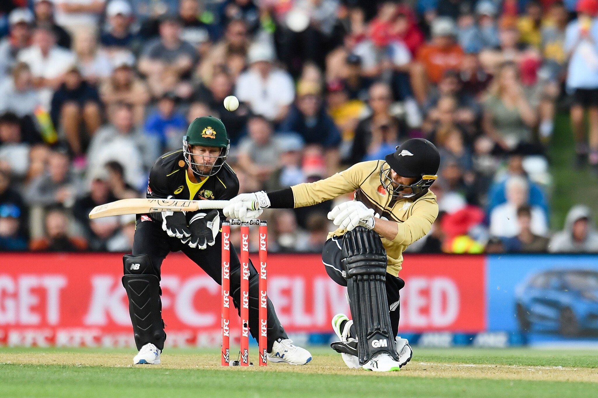 ఆస్ట్రేలియా, న్యూజిలాండ్ మధ్య జరిగిన టీ 20 మ్యాచ్‌. (John Davidson/Photosport via AP)