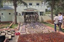 తెలంగాణ నుంచి ఏపీకి ఆగని మద్యం అక్రమ రవాణా.. గుంటూరులో 130 కేస్ ల లిక్కర్ పట్టివేత..