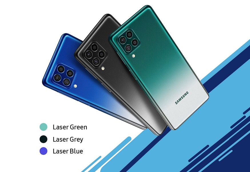  Samsung Galaxy F62: సాంసంగ్ గెలాక్సీ ఎఫ్62 స్మార్ట్‌ఫోన్‌లో 64 మెగాపిక్సెల్ ప్రైమరీ సెన్సార్ + 12 మెగాపిక్సెల్ అల్‌ట్రావైడ్ సెన్సార్ + 5 మెగాపిక్సెల్ డెప్త్ సెన్సార్ + 5 మెగాపిక్సెల్ మ్యాక్రో లెన్స్ రియర్ కెమెరా ఉండగా, 32 మెగాపిక్సెల్ ఫ్రంట్ కెమెరా ఉంది. రేడియంట్ గ్రీన్, రేడియంట్ బ్లూ, రేడియంట్ గ్రే కలర్స్‌లో కొనొచ్చు.