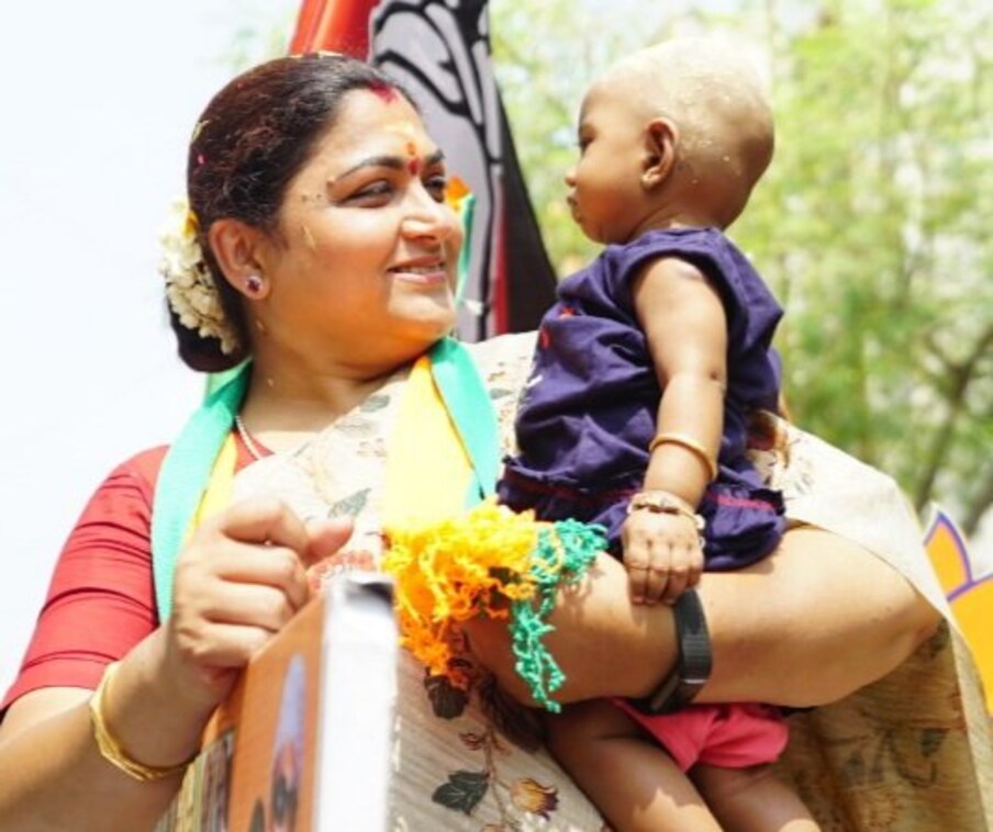 Khushbu Sundar | నటి ఖుష్బూ ఎన్నికల ప్రచారం (Image-Twitter)