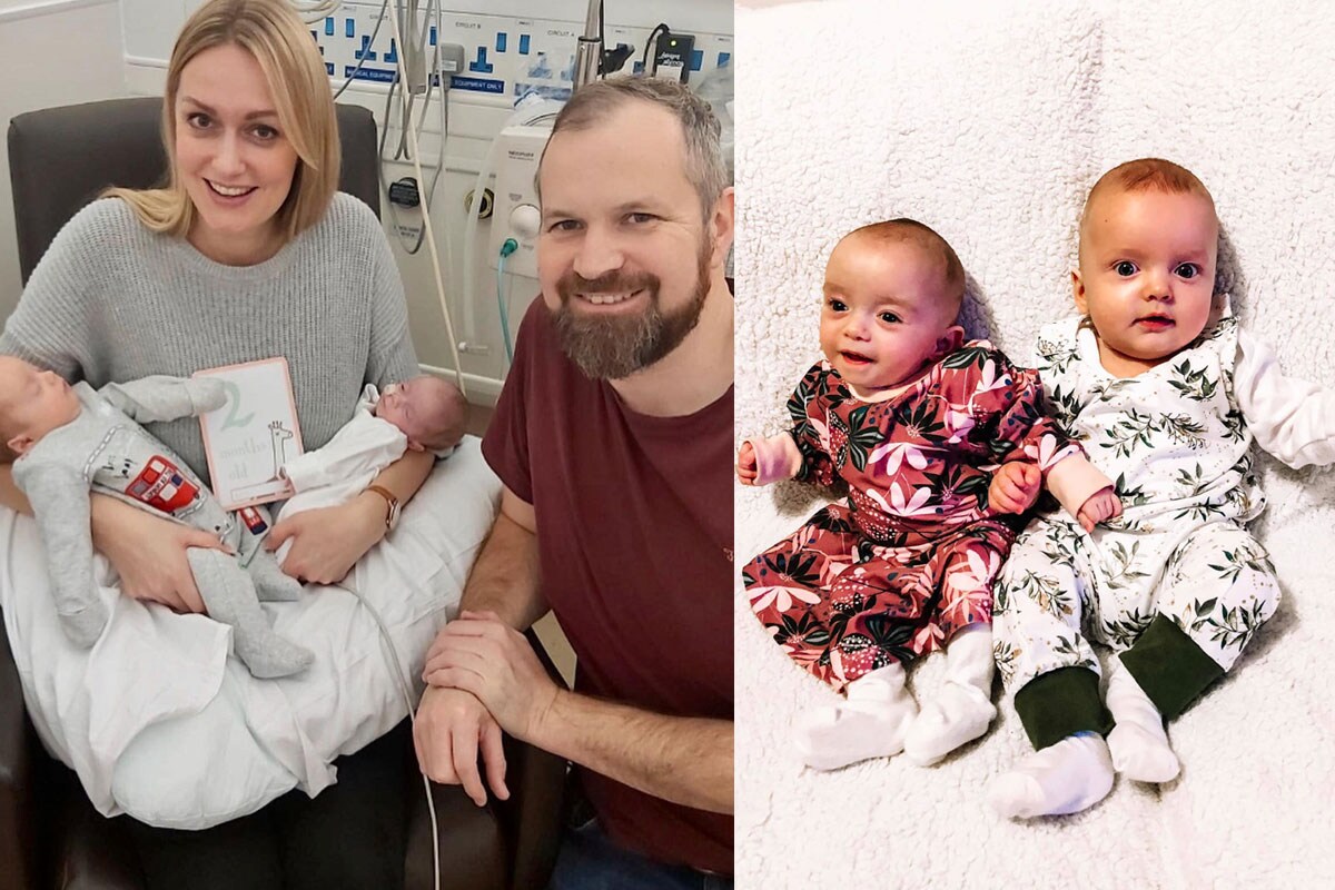 Superfetation, Woman, non-identical twins, pregnant, Rebecca Roberts, Noah, Rosalie, twins, మహిళ, గర్భం, రెబెక్కా రాబర్డ్స్, ఇంగ్లండ్, సూపర్ఫెటేషన్, డబుల్ ప్రెగ్నెన్సీ
