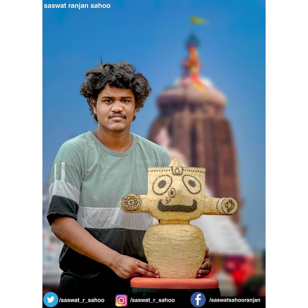  సాహూలో ప్రత్యేక ఆసక్తిని గమనించిన తల్లిదండ్రులు, అన్నయ్యా... అందరూ... అగ్గిపుల్లలకు ఉండే మందును తొలగిస్తూ... అతనికి సాయం చేస్తున్నారు. (image credit - instagram - saswat_r_sahoo)