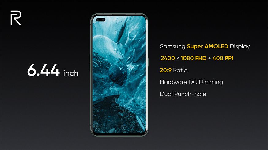  3. రియల్‌మీ ఎక్స్50 ప్రో 5జీ స్పెసిఫికేషన్స్ చూస్తే 90 Hz రిఫ్రెష్ రేట్‌తో 6.44 అంగుళాల ఫుల్ హెచ్‌డీ+ సూపర్ అమొలెడ్ డిస్‌ప్లే ఉంది. క్వాల్కమ్ స్నాప్‌డ్రాగన్ 865 ప్రాసెసర్‌తో పనిచేస్తుంది. (image: Realme India)