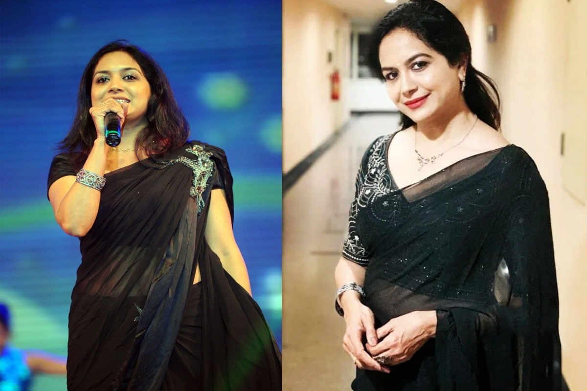 Singer sunitha: నల్ల చీరలో సింగర్ సునీత ...