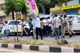 ktr : మంత్రి కేటీఆర్‌కు షాక్...కాన్వాయ్‌కి అడ్డంగా వెళ్లిన బీజేవైఎం..