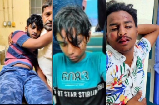 ప్రమాదంలో గాయపడిన యువకులు