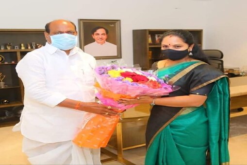 ఆర్టీసీ చైర్మణ్ బాజిరెడ్డి గోవర్థన్ ,ఎమ్మెల్సీ కవితా 