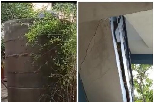 తిరుపతిలో కుంగిన భూమి