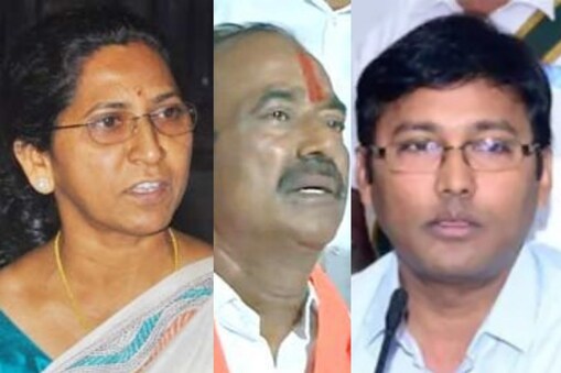 ఈటల జమున, మెదక్ కలెక్టర్ హరీశ్.