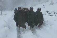 సాహో Indian Army : మోకాలిలోతు మంచులో గర్భిణిని మోస్తూ 6కి.మీ నడక.. viral video