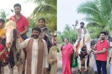 Balayya Horse Riding: పురంధేశ్వరి ఇంట్లో నందమూరి సందడి.. గుర్రం ఎక్కిన బాలయ్య, మోక్షజ్ఞ