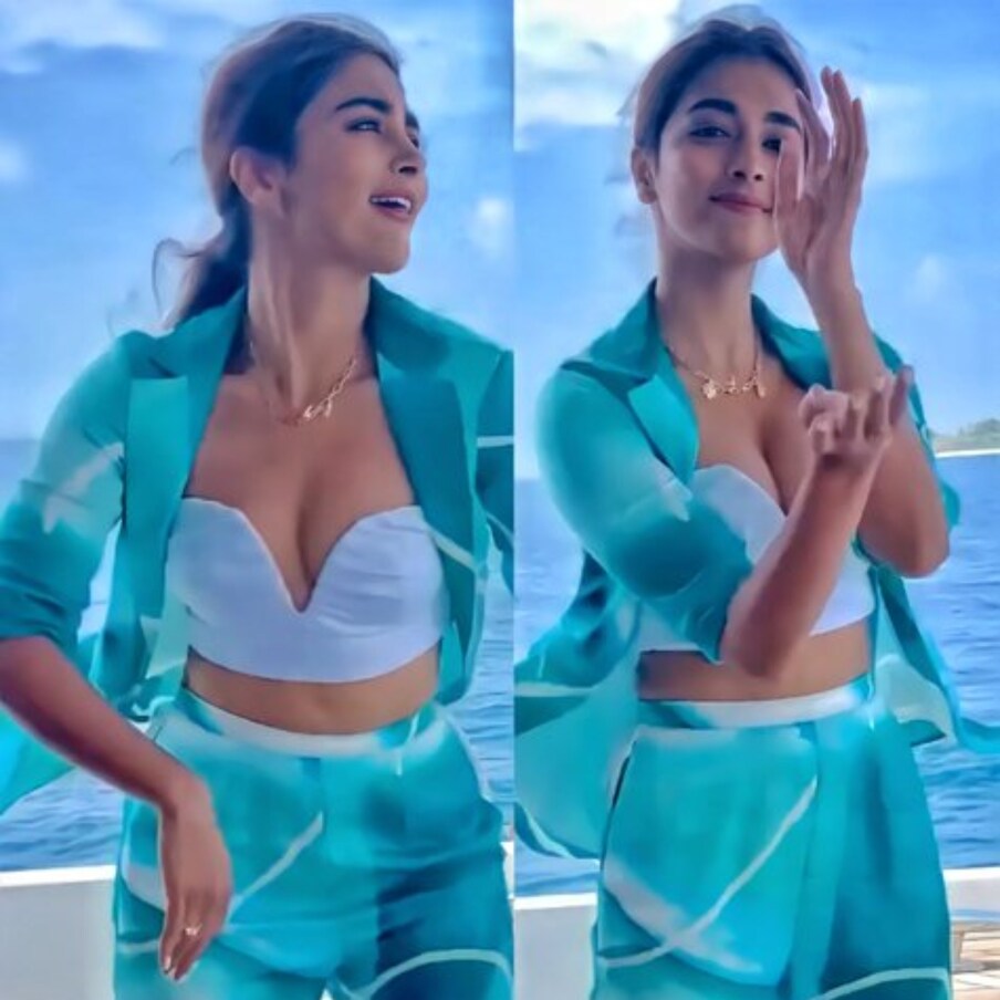  Pooja Hegde: | పూజా హెగ్డే.. నాగ చైతన్య హీరోగా నటించిన ‘ఒక లైలా కోసం’ సినిమాతో టాలీవుడ్‌కు పరిచయమైన ఈ భామ.. ఆ తర్వాత వరుణ్ హీరోగా పరిచయమైన ‘ముకుందా’ సినిమాలో గోపికమ్మ పాటతో ఈ భామ క్రేజ్ పెరిగింది. ప్రస్తుతం అగ్ర హీరోల బెస్ట్ ఆప్షన్‌గా నిలిచిన పూజా హెగ్డే గతేడాది త్రివిక్రమ్ దర్శకత్వంలో ‘అల వైకుంఠపురములో’ సినిమాతో మరో హిట్‌ను తన ఖాతాలో వేసుకుంది. Photo : Instagram