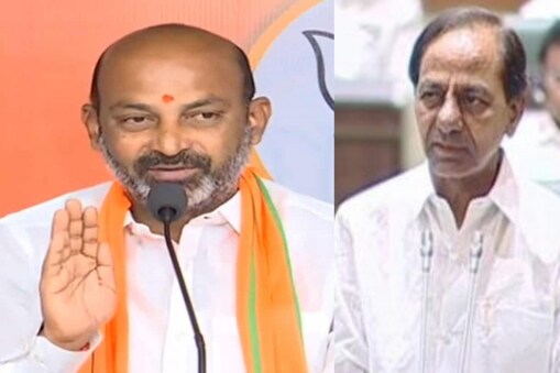bandi sanjay, KCR (File photo)