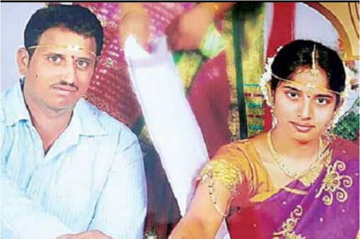 నరేంద్ర, శ్రీవిద్య (పెళ్లి ఫోటో)