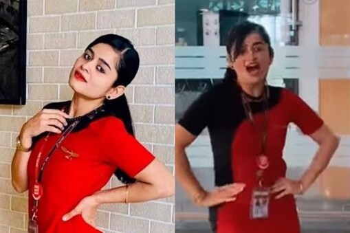 డ్యాన్స్ రచ్చచేస్తున్న ఎయిర్ హోస్టెస్