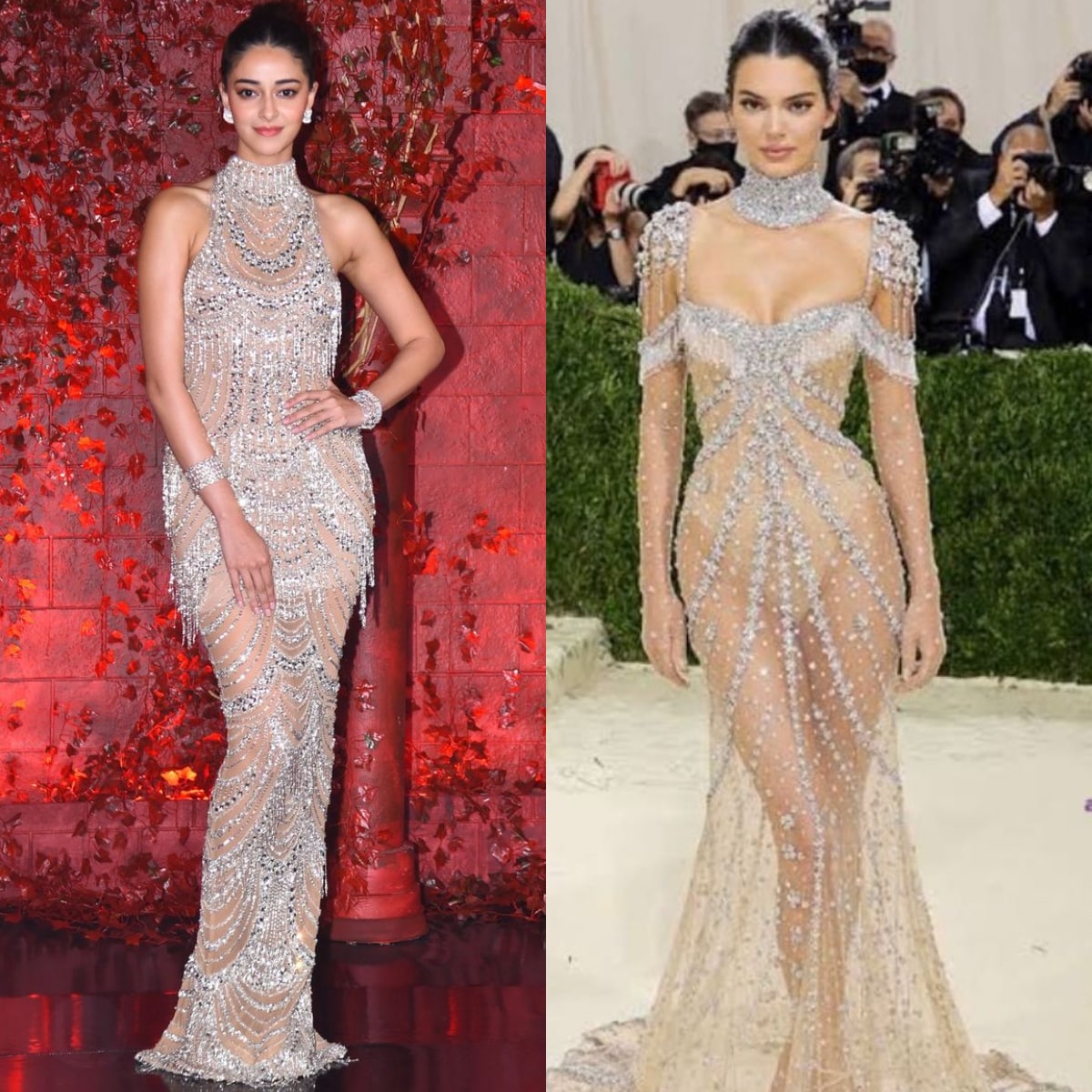 Ananyapande, who made her entry in Bollywood as a star kid, is commenting that Hollywood actress Kendall Jenner recently copied the same look at a party dress. Netizens are slandering Ananyapande on social media after he wanted to do a show at a star producer's birthday party. (Photo Credit: Instagram)