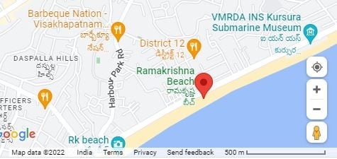 Vizag RK Beach Map