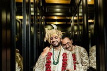 Gay Couple Wedding : పెళ్లి చేసుకున్న 'గే'లు..హిందూ సంప్రదాయల ప్రకారం గ్రాండ్ గా వివాహం