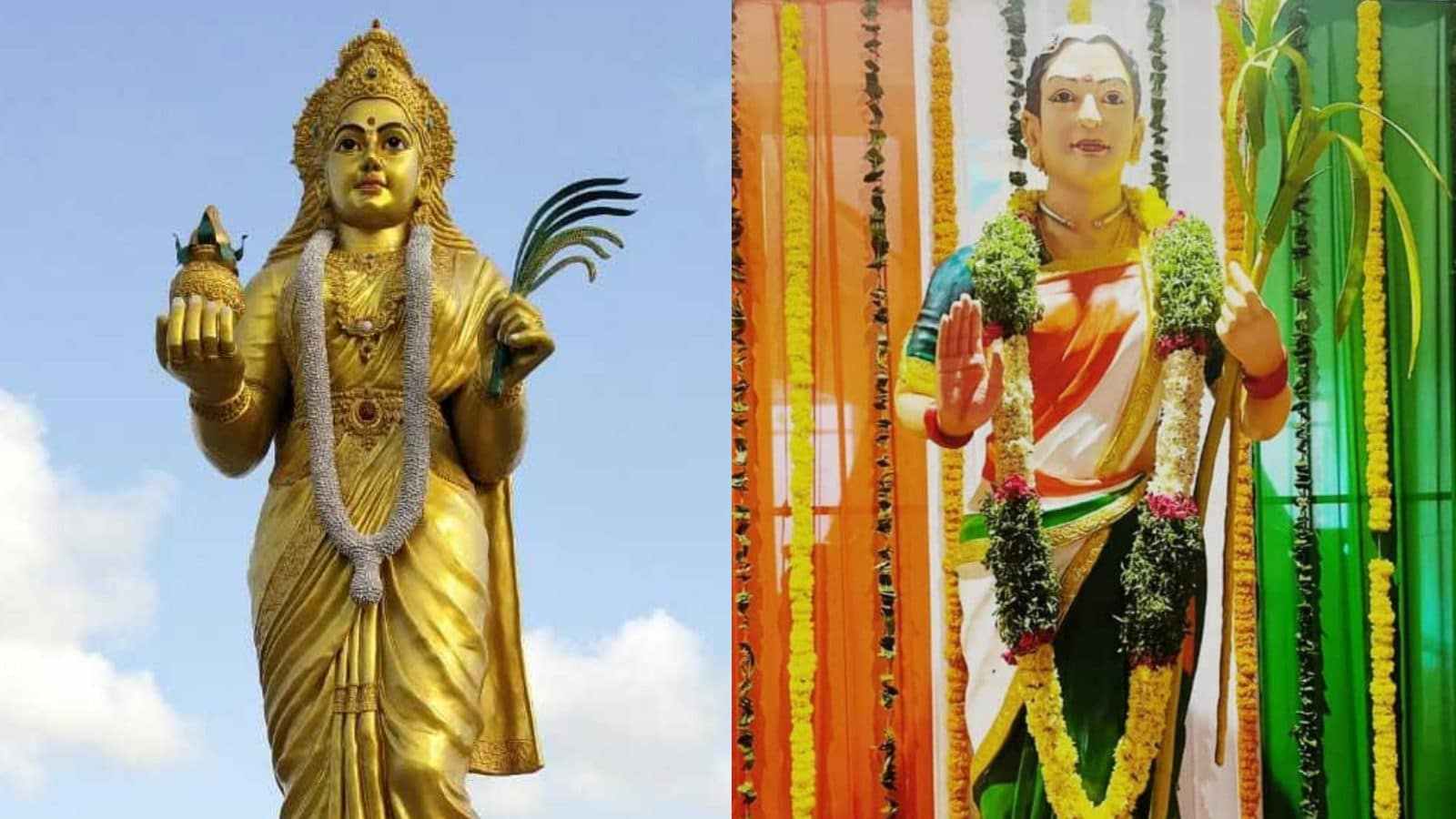 తెలంగాణలో కాంగ్రెస్ నేతలు తెలంగాణ తల్లి విగ్రహాన్ని మార్చడంపై