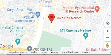 Nellore Town Hall map