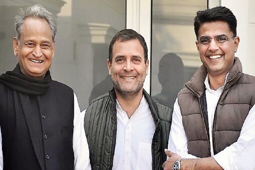 అశోక్ గెహ్లాట్, రాహుల్ గాంధీ, సచిన్ పైలెట్ (ఫైల్ ఫోటో)