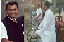 Gujarat Polling : సైకిల్కు సిలిండర్ కట్టుకుని వెళ్లి ఓటు వేసిన ఎమ్మెల్యే Gujarat Polling : సైకిల్కు సిలిండర్ కట్టుకుని వెళ్లి ఓటు వేసిన ఎమ్మెల్యే